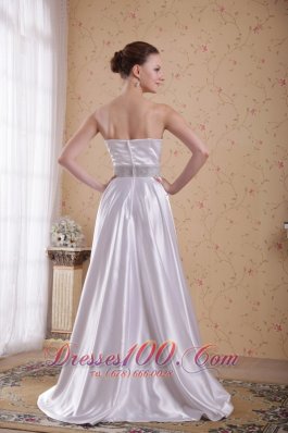 Empire Ivory Beading Midsection Prom / Pageant Dress