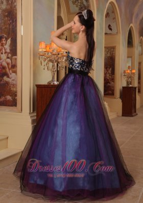 Prom / Pageant Dress Leopard and Organza Colorful