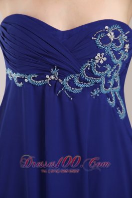 Empire Beading Prom / Evening Dress Pooling to Floor