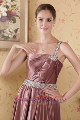 Prom Celebrity Dress One Shoulder Beading