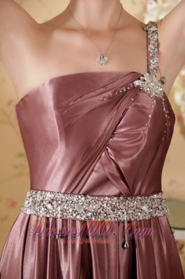 Prom Celebrity Dress One Shoulder Beading