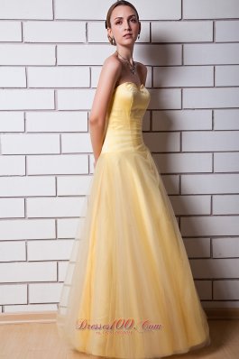 Gold Prom Dress Ruch Design Your Own