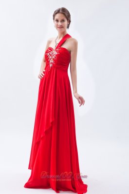 Discount Red Prom Dress One Shoulder