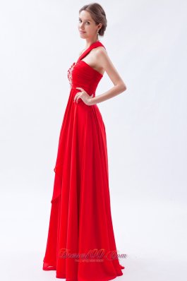 Discount Red Prom Dress One Shoulder