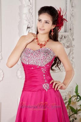 Prom Gown Dress Ankle-length Rhinestones