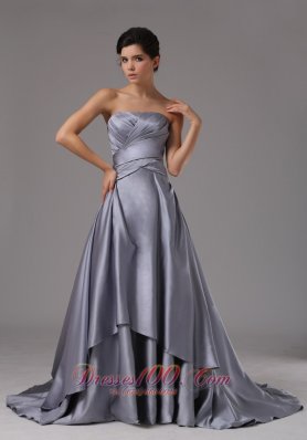 Clarence Sweep Prom Dress 2013 Wrapped Pleats