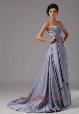 Clarence Sweep Prom Dress 2013 Wrapped Pleats