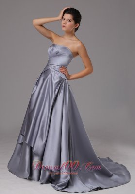 Clarence Sweep Prom Dress 2013 Wrapped Pleats