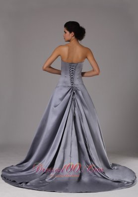 Clarence Sweep Prom Dress 2013 Wrapped Pleats