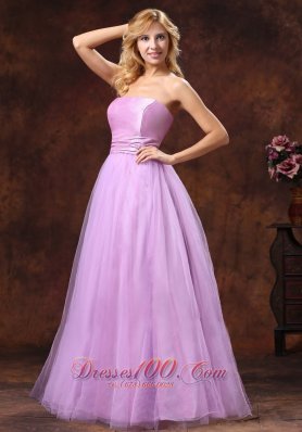 Elegant Lavender Bridesmaid Dress Pleats