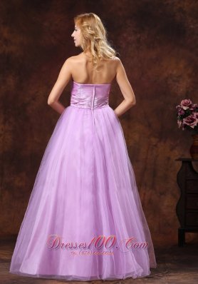 Elegant Lavender Bridesmaid Dress Pleats