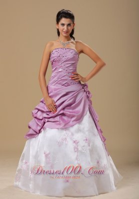 Dama Dresses for Quinceanera 2013 Embroidery
