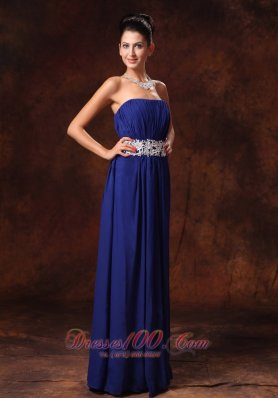 2013 New Arrival Blue Prom dresses Appliques