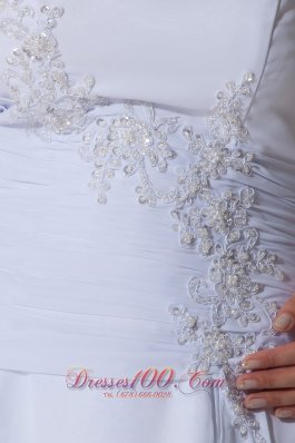 Sheath Beach Wedding Dress Sweep Beading