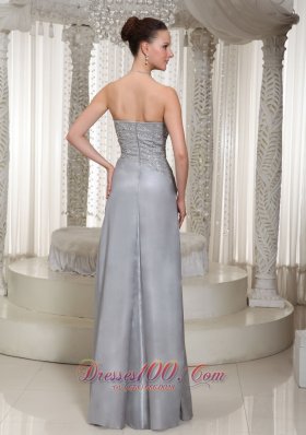 Clearance Grey Prom Dress Appliques Beading