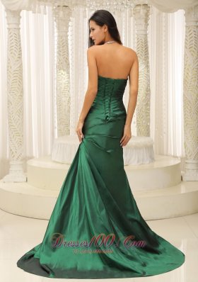 Customize Mother Of The Bride Dress Dark Green