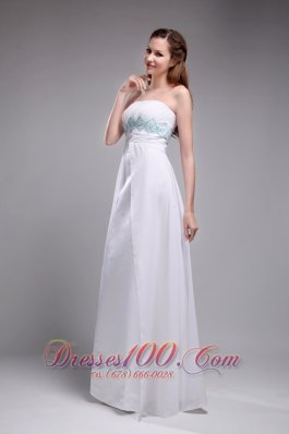 Simple And Sweet Empire Prom Dress Ruch Beading