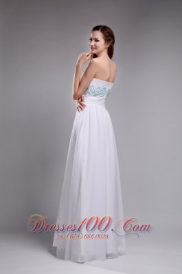 Simple And Sweet Empire Prom Dress Ruch Beading