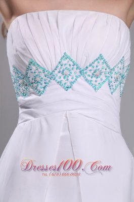 Simple And Sweet Empire Prom Dress Ruch Beading