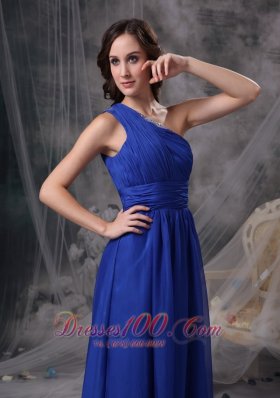 Hot One Shoulder Prom Dress 2013 Royal Blue