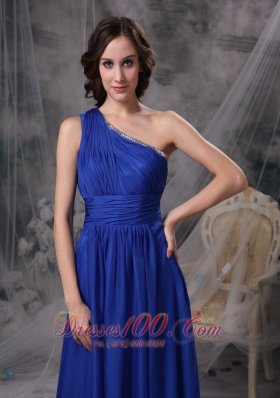 Hot One Shoulder Prom Dress 2013 Royal Blue