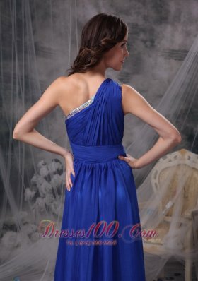 Hot One Shoulder Prom Dress 2013 Royal Blue