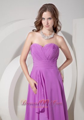 Low Price Lavender Empire Pleated Prom Dress