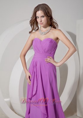 Low Price Lavender Empire Pleated Prom Dress