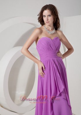 Low Price Lavender Empire Pleated Prom Dress