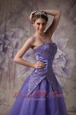 Romantic Lilac Around 150 Prom Dress Appliques