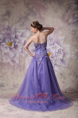 Romantic Lilac Around 150 Prom Dress Appliques