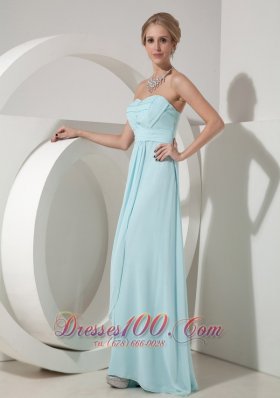 Wedding Dress for Bridesmaid Baby Blue Beading