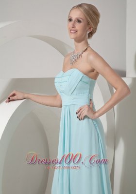 Wedding Dress for Bridesmaid Baby Blue Beading