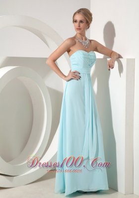 Wedding Dress for Bridesmaid Baby Blue Beading