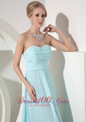 Wedding Dress for Bridesmaid Baby Blue Beading