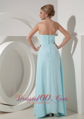 Wedding Dress for Bridesmaid Baby Blue Beading