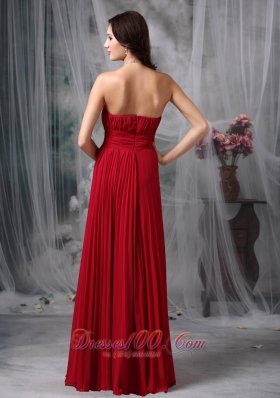 Wine Red Dress Formal Evening Chiffon Ruch Around 100