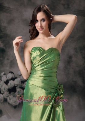 Discount Green Prom Maxi Dress Sweetheart Column