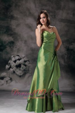 Discount Green Prom Maxi Dress Sweetheart Column