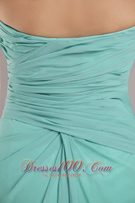 Apple Green Chiffon Beading Prom Dress for Junior