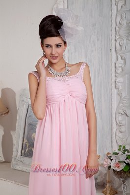 Fashionable Empire Prom Dress Beading Scoop