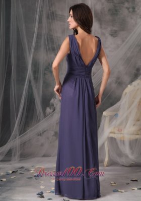 Cheap V-neck Bridesmaid Dress Empire Chiffon