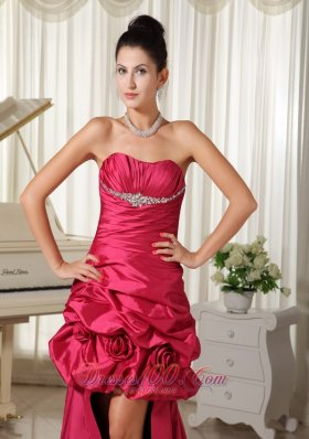 Customize Perfect High-low Prom Dress Flowers