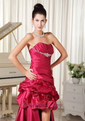 Customize Perfect High-low Prom Dress Flowers