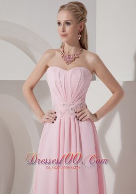 Baby Pink 2013 Cocktail Holiday Dress Chiffon Beading High-low