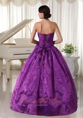 Eggplant Purple 2013 Quinceanera Dress Beading