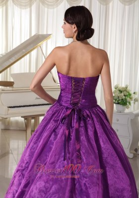 Eggplant Purple 2013 Quinceanera Dress Beading