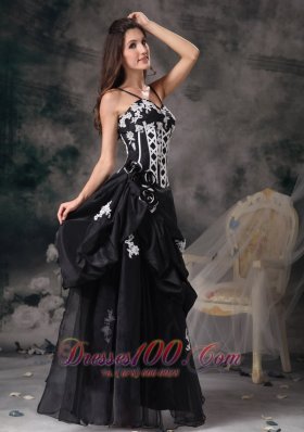 Customize Straps Flowers Prom Dress Pick-ups