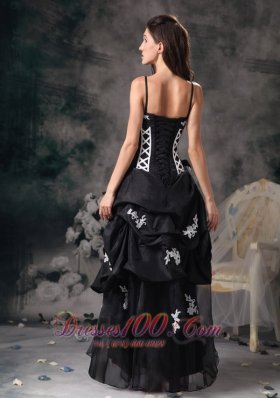 Customize Straps Flowers Prom Dress Pick-ups