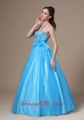 Beading and Bowknot Prom Evening Dress For 2013